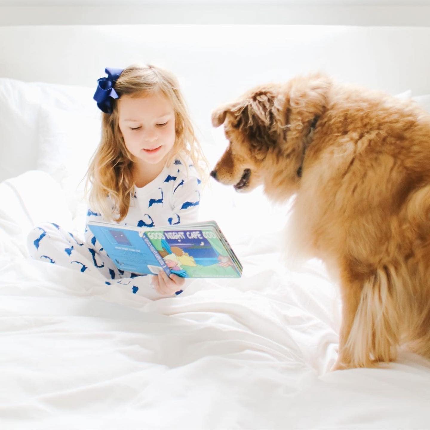Cape Cod Map Two Piece Pajamas Blue