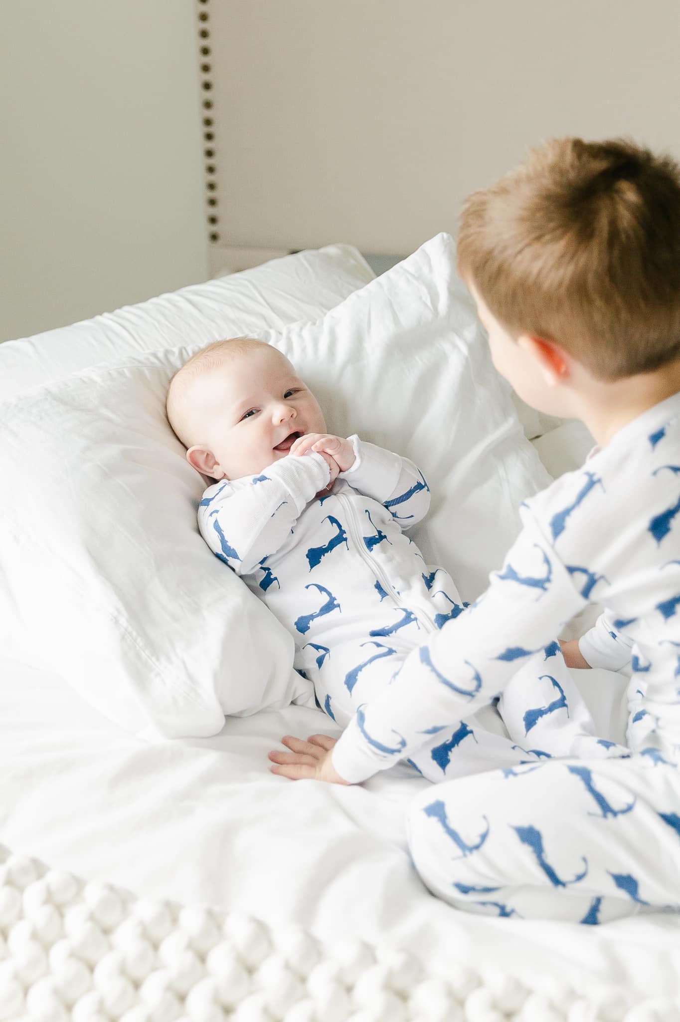 Cape Cod Map Two Piece Pajamas Blue