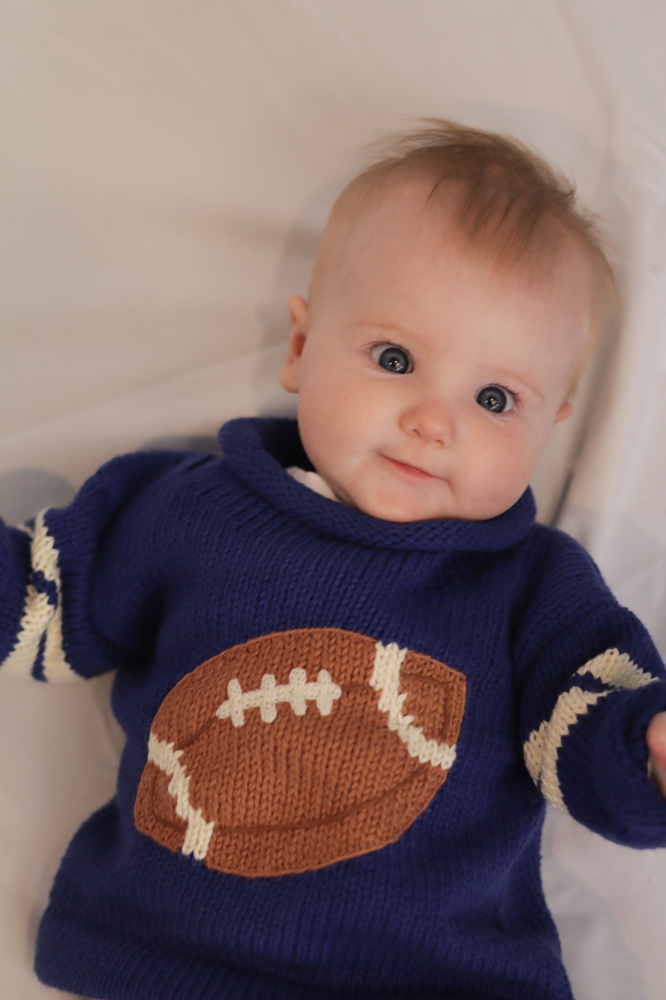 Roll Neck Football Sweater