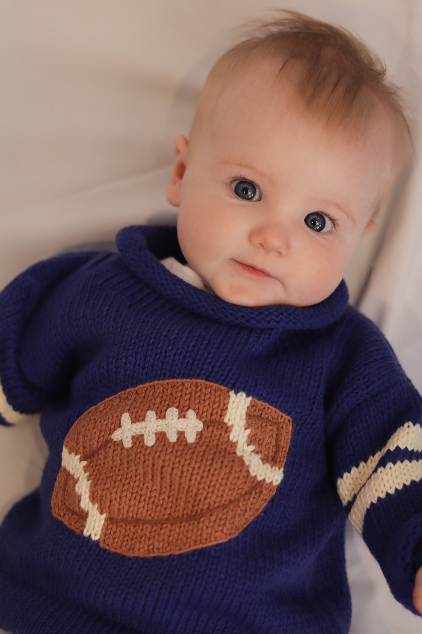 Roll Neck Football Sweater