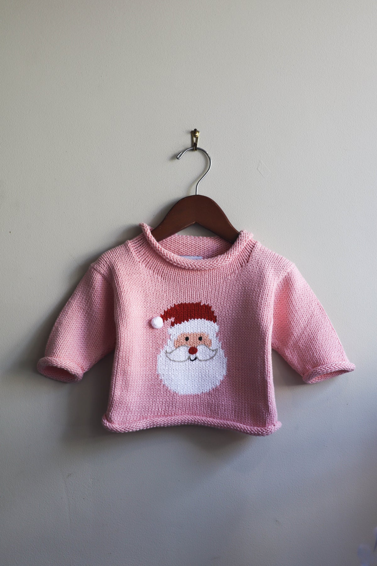 Roll Neck Santa Sweater
