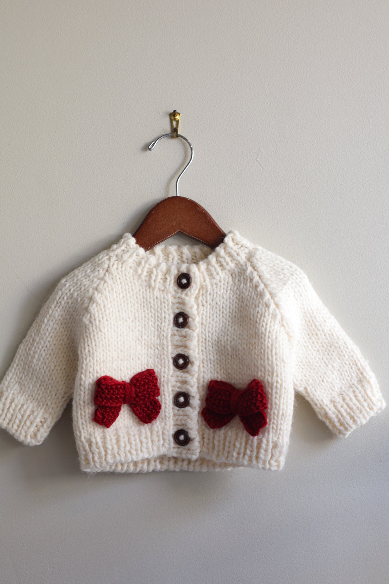 Red Bow Cardigan