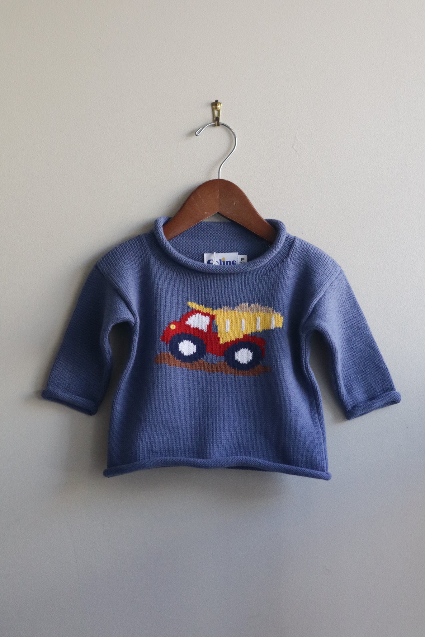 Roll Neck Dump Truck Sweater