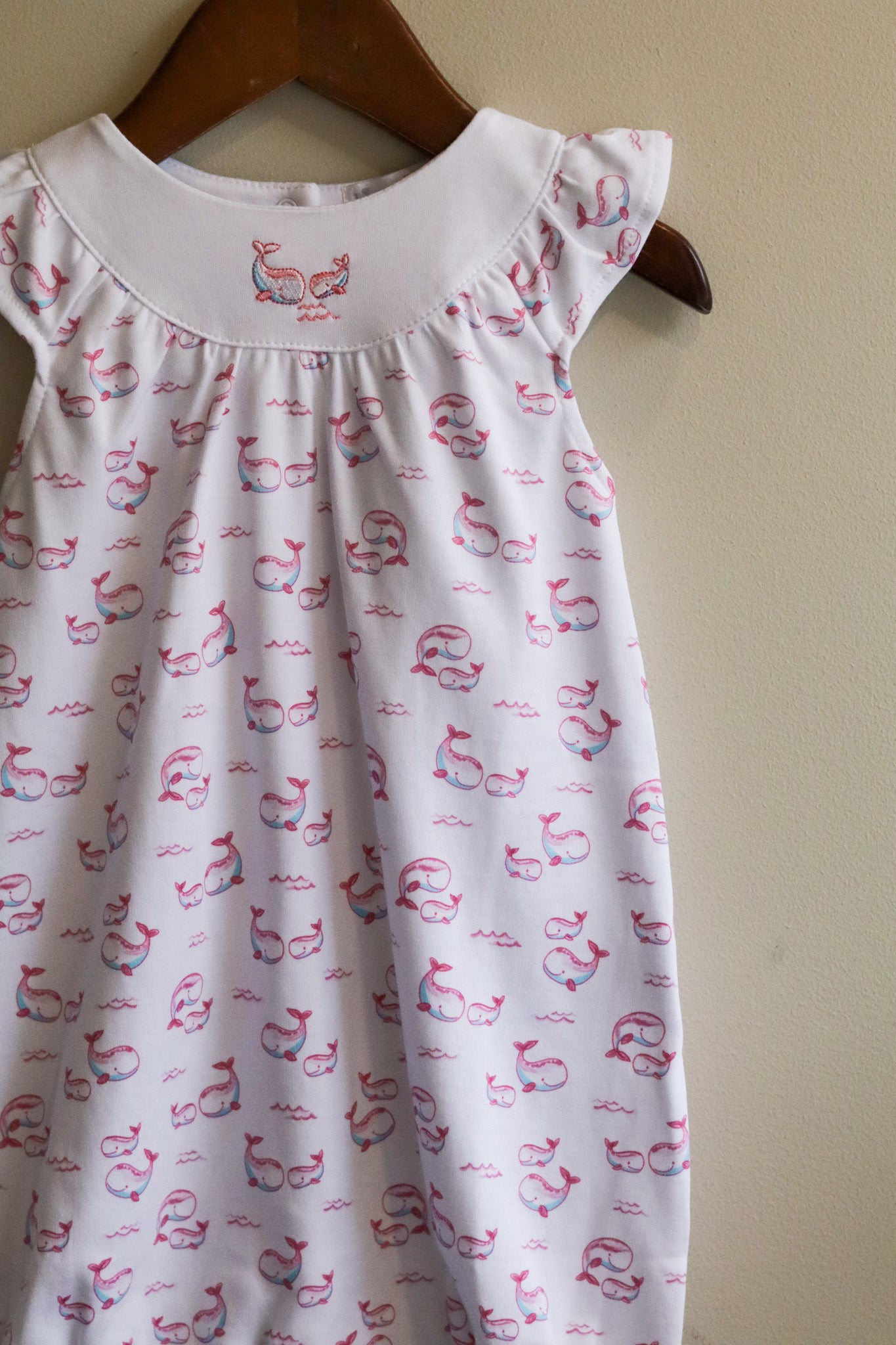 Whale Pods Short Playsuit Pink