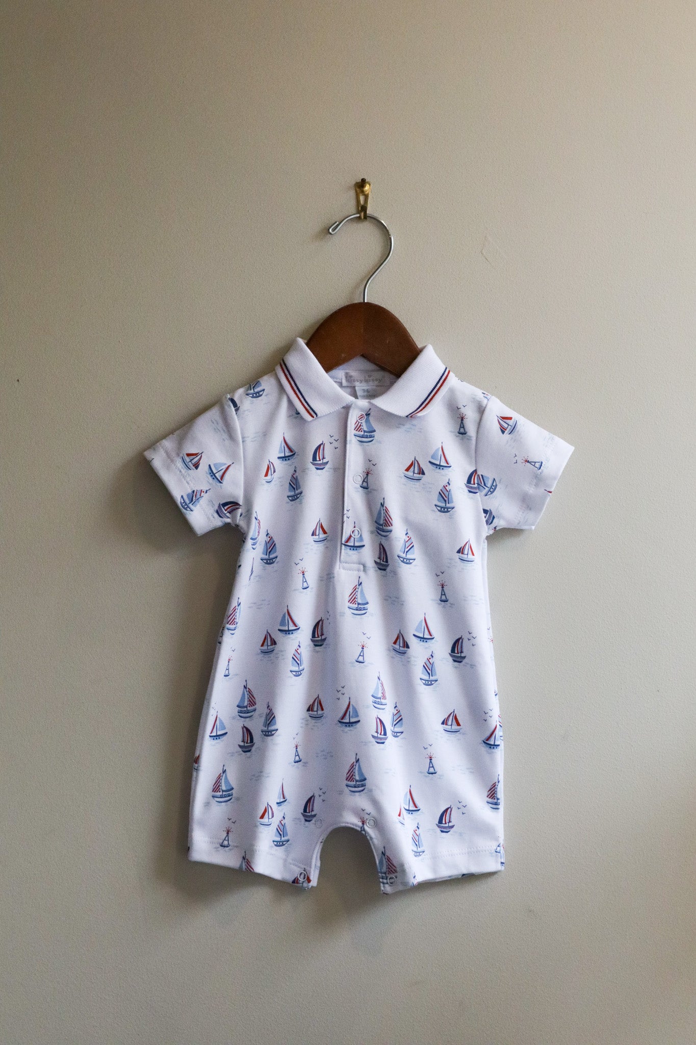 Short Playsuit Red, White, & Blue Regatta