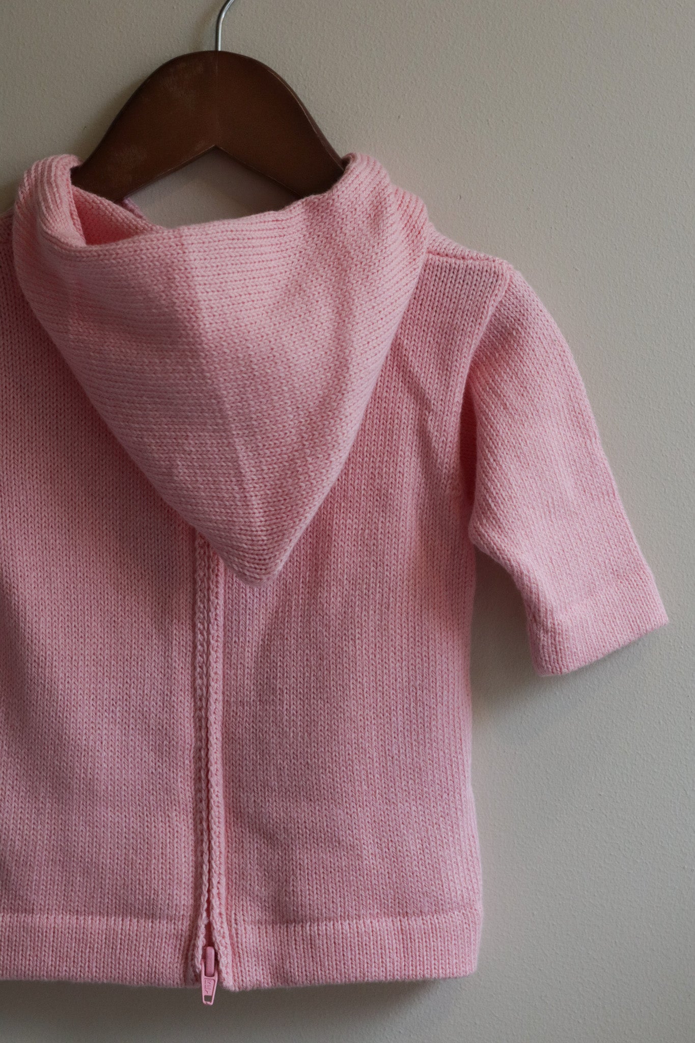 Hooded Backzip Lobster Sweater Pink