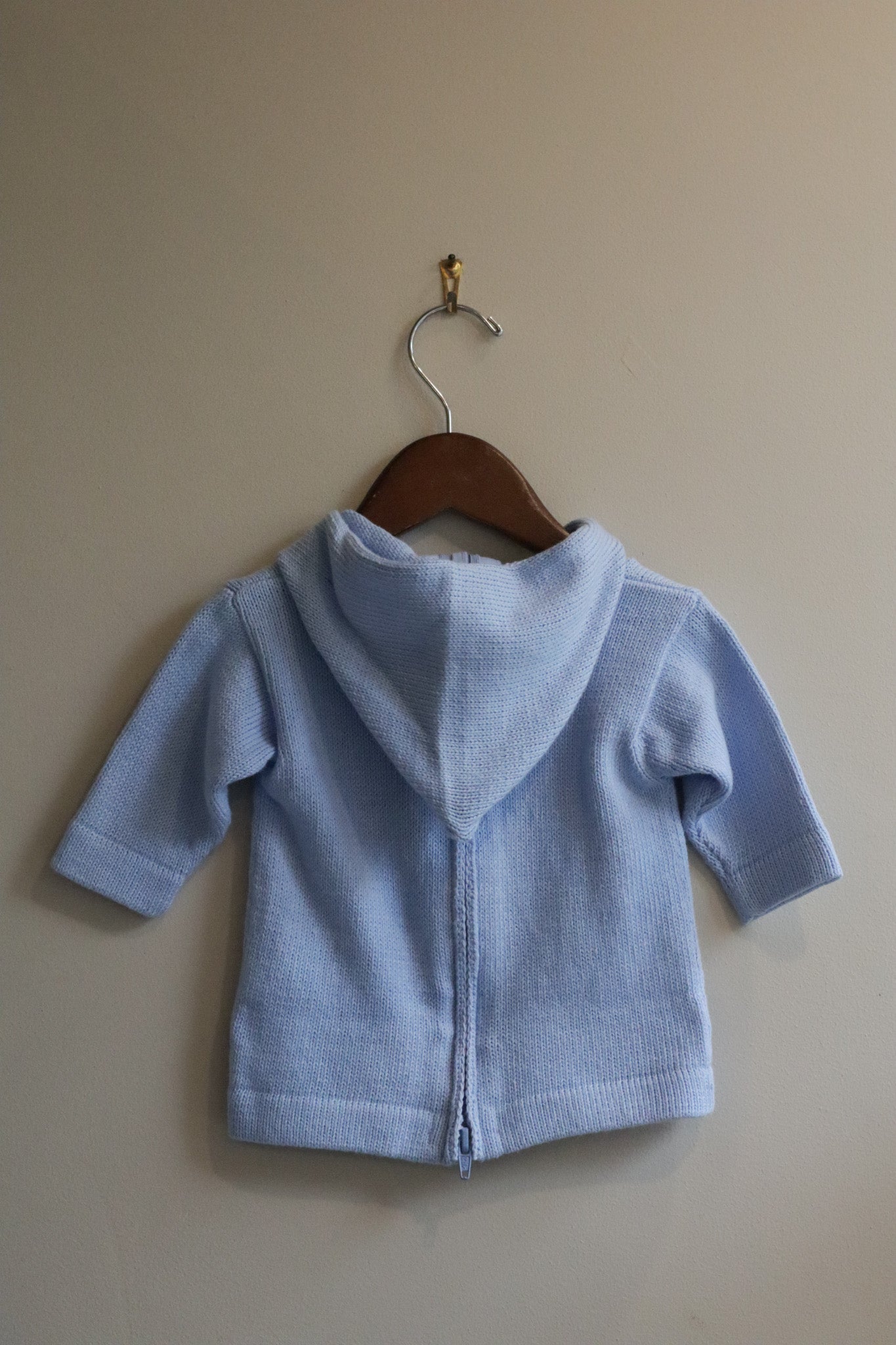 Hooded Backzip Lobster Sweater Blue