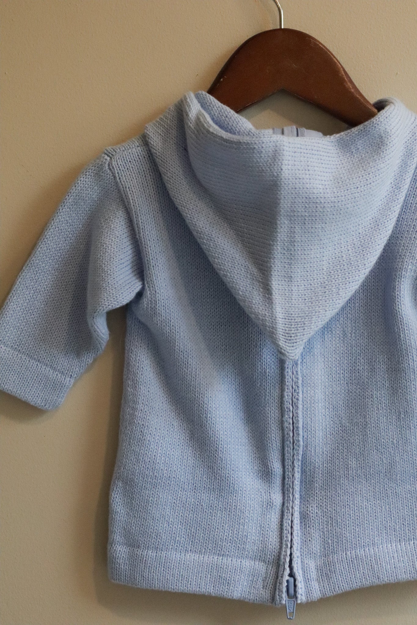 Hooded Backzip Lobster Sweater Blue
