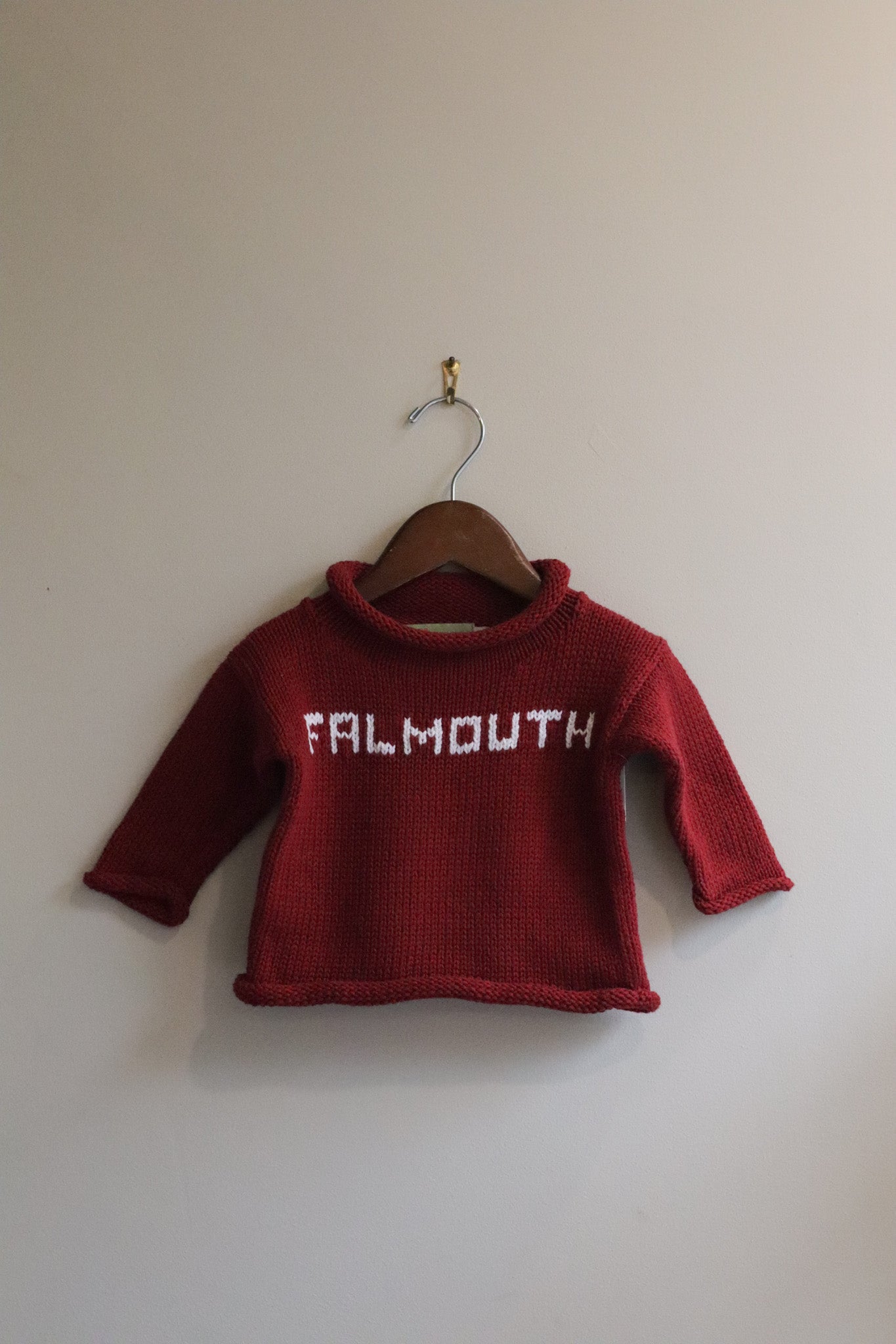 Roll Neck Falmouth Sweater Burgundy