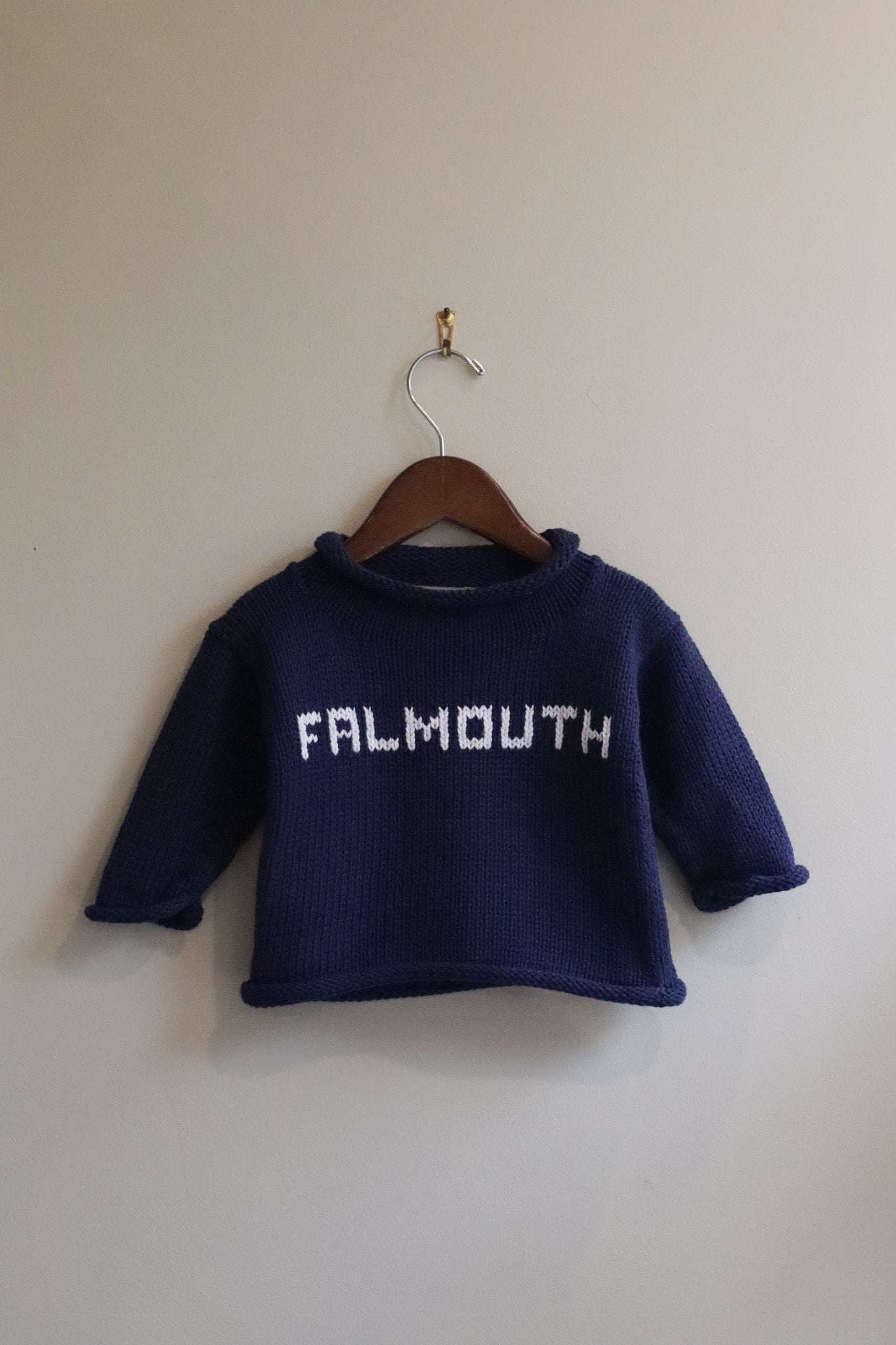 Roll Neck Falmouth Sweater Navy