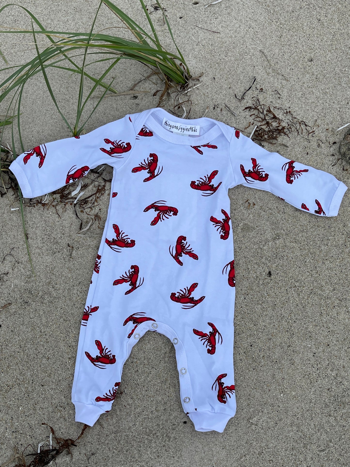 Lobster Romper Pajamas Red