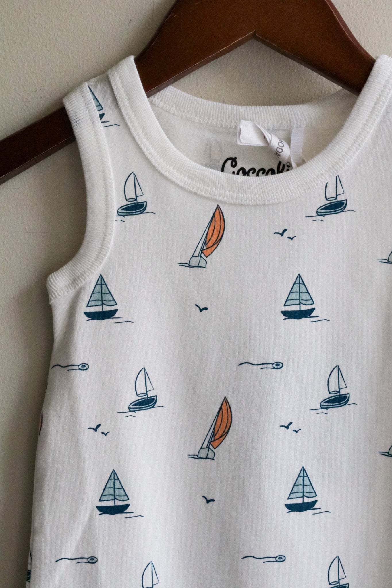 Cotton Modal Romper Boats