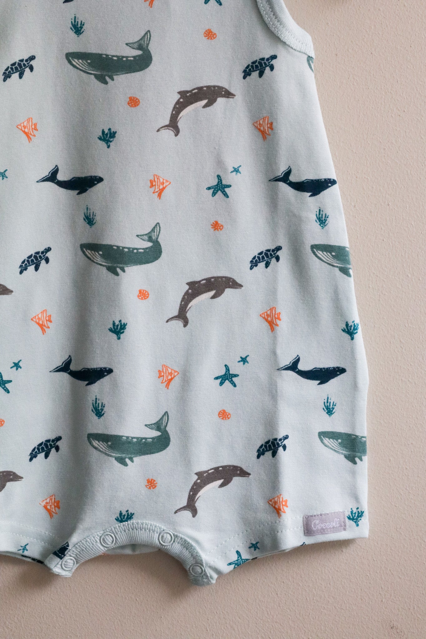 Cotton Modal Romper Ocean Life