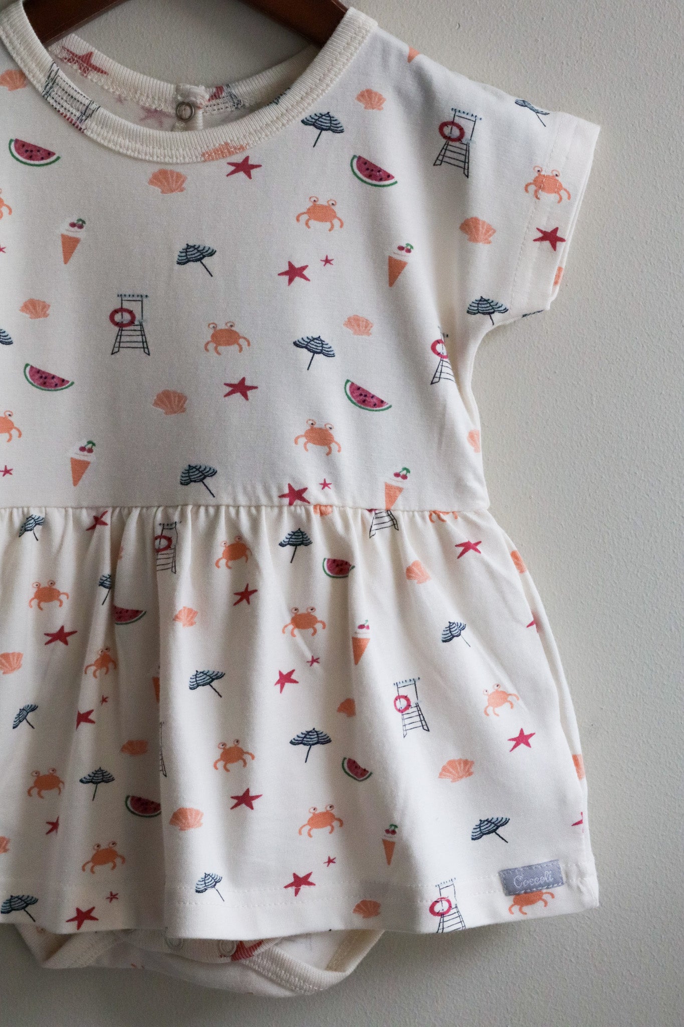 Cotton Modal Romper Beach on Whisper