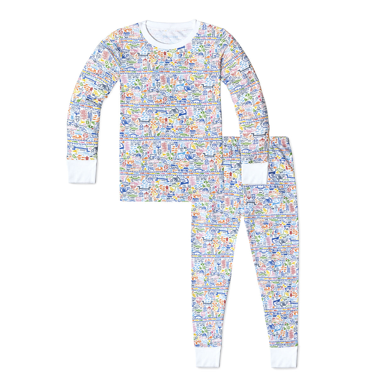 Cape Cod Doodle Two Piece Pajama