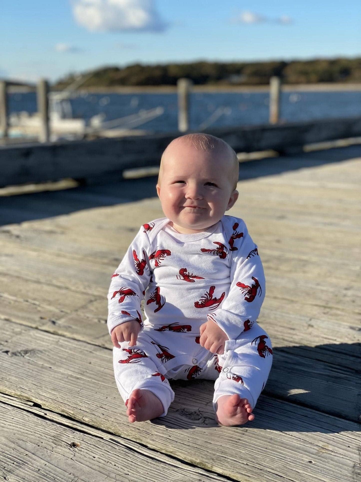Lobster Romper Pajamas Red