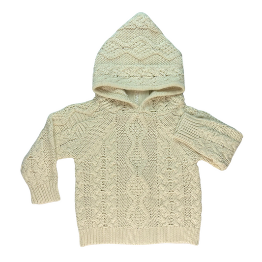 Fisherman Hooded Backzip Sweater