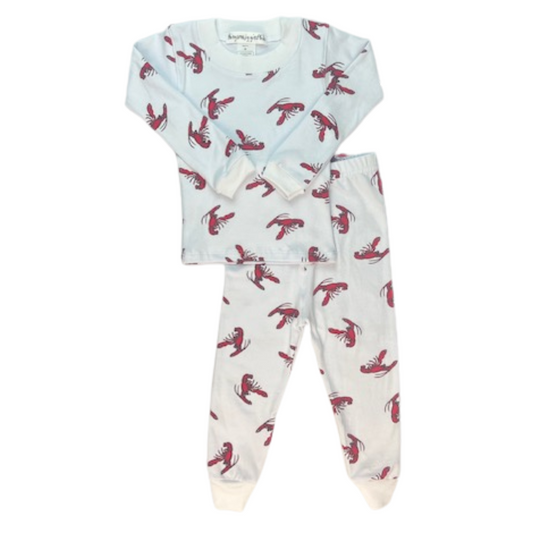 Lobster Two Piece Pajamas Red