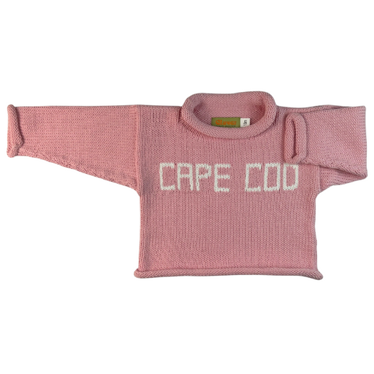 Roll Neck Cape Cod Sweater Pink
