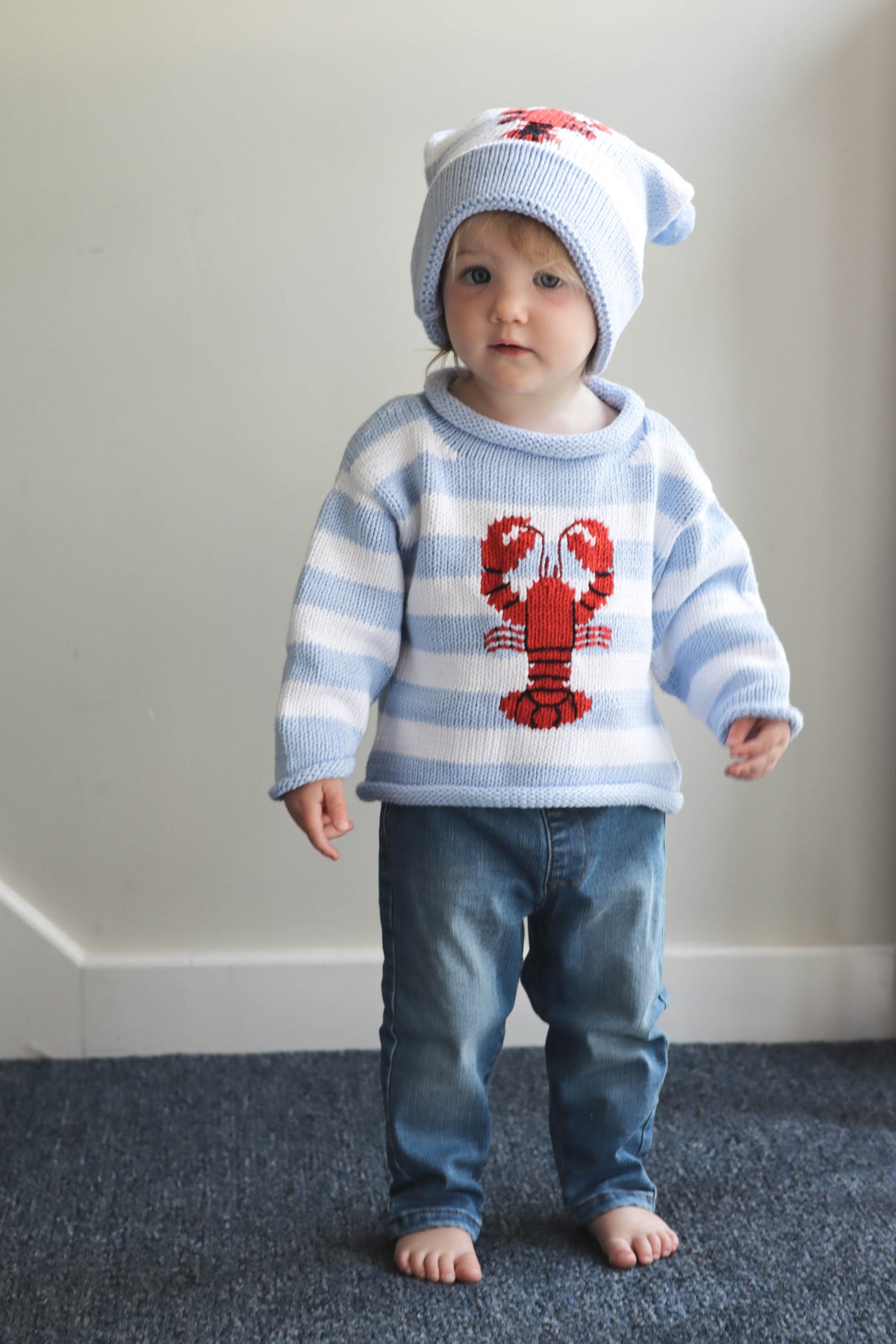 Roll Neck Lobster Sweater
