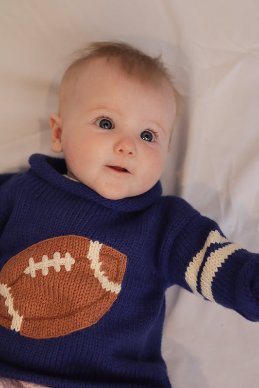 Roll Neck Football Sweater