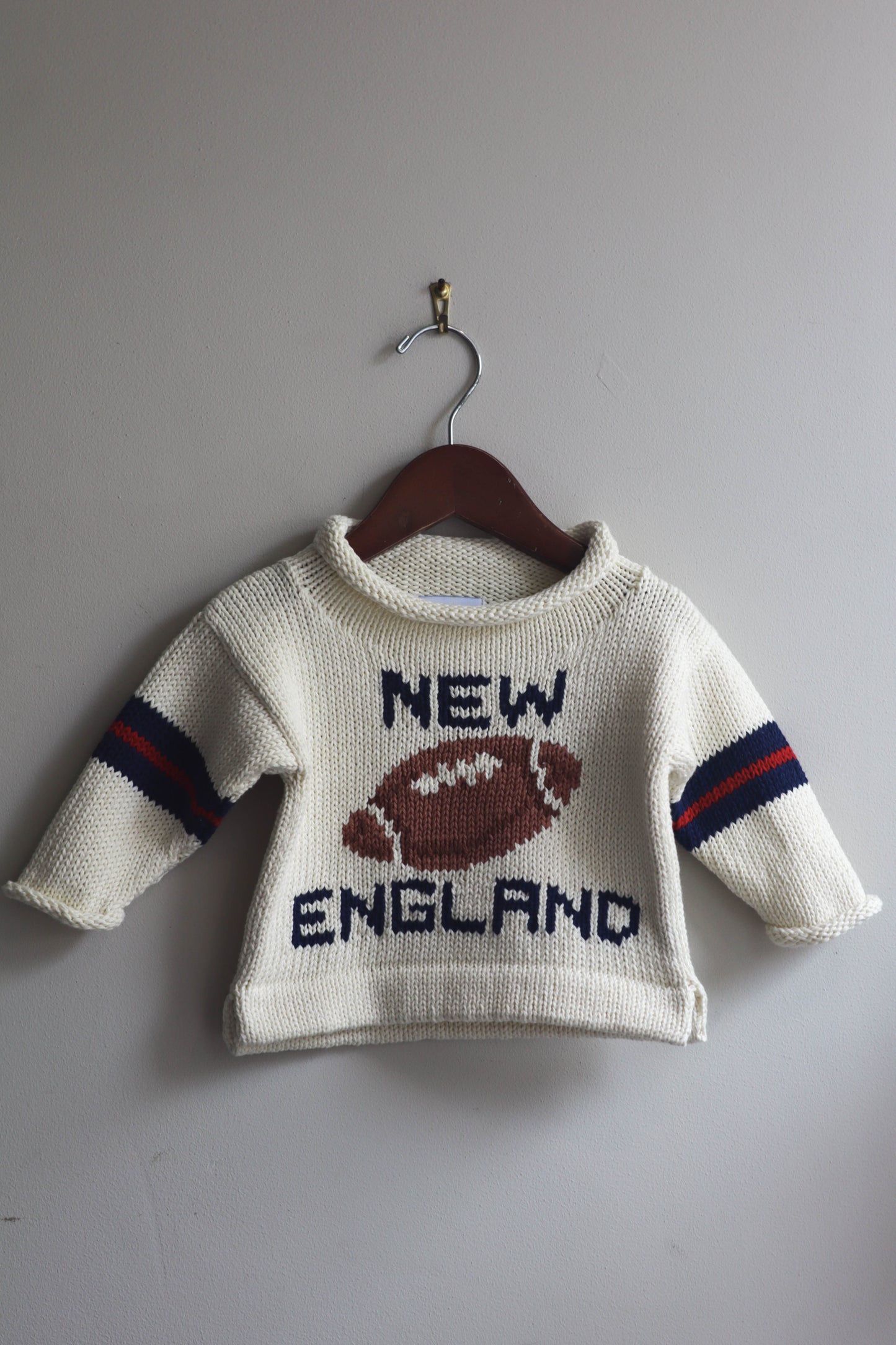 Roll Neck New England Football Sweater