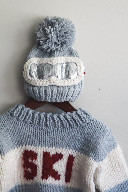 Ski Goggles Beanie Bowie Grey