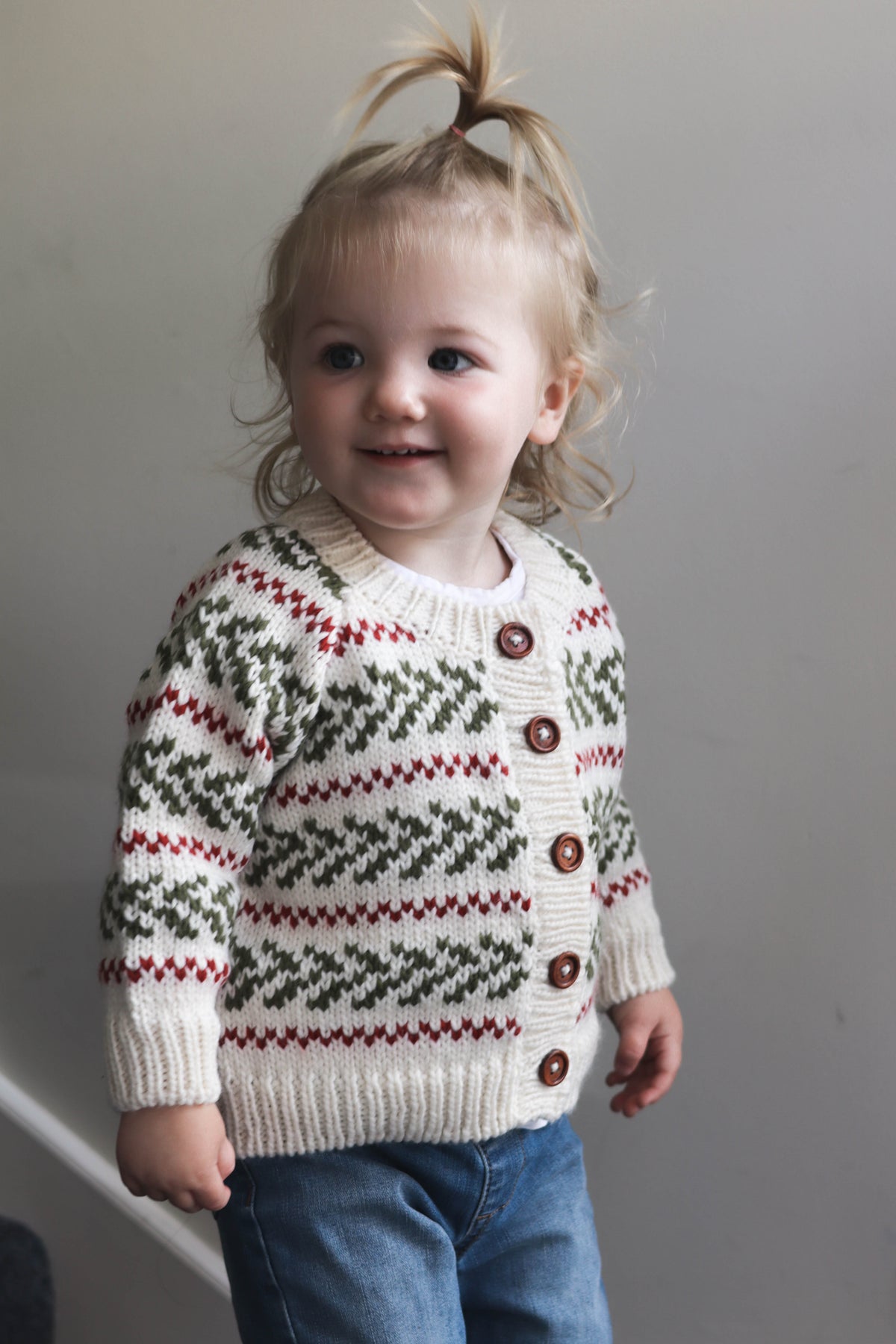 Evergreen Christmas Cardigan