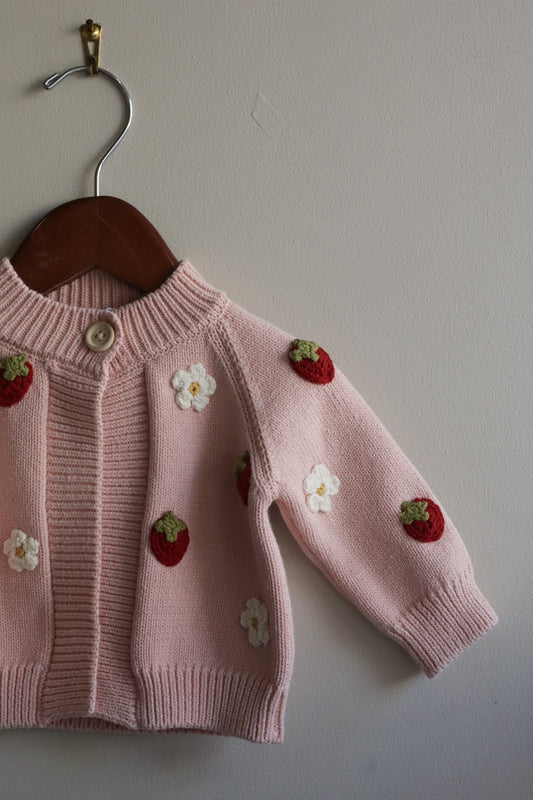 Strawberry Flower Cardigan