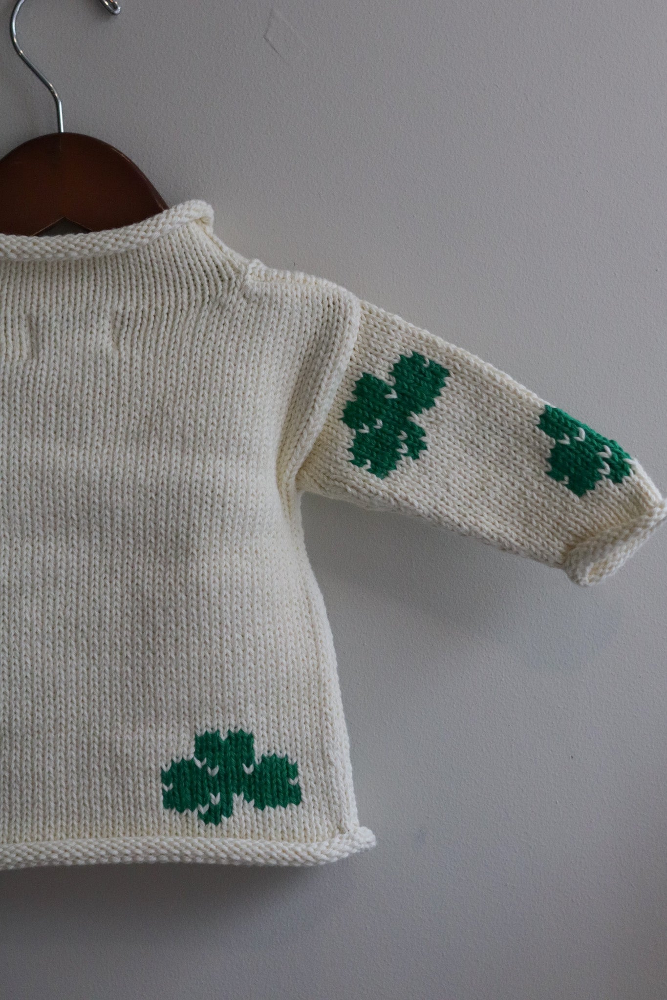 Roll Neck Shamrock Sweater