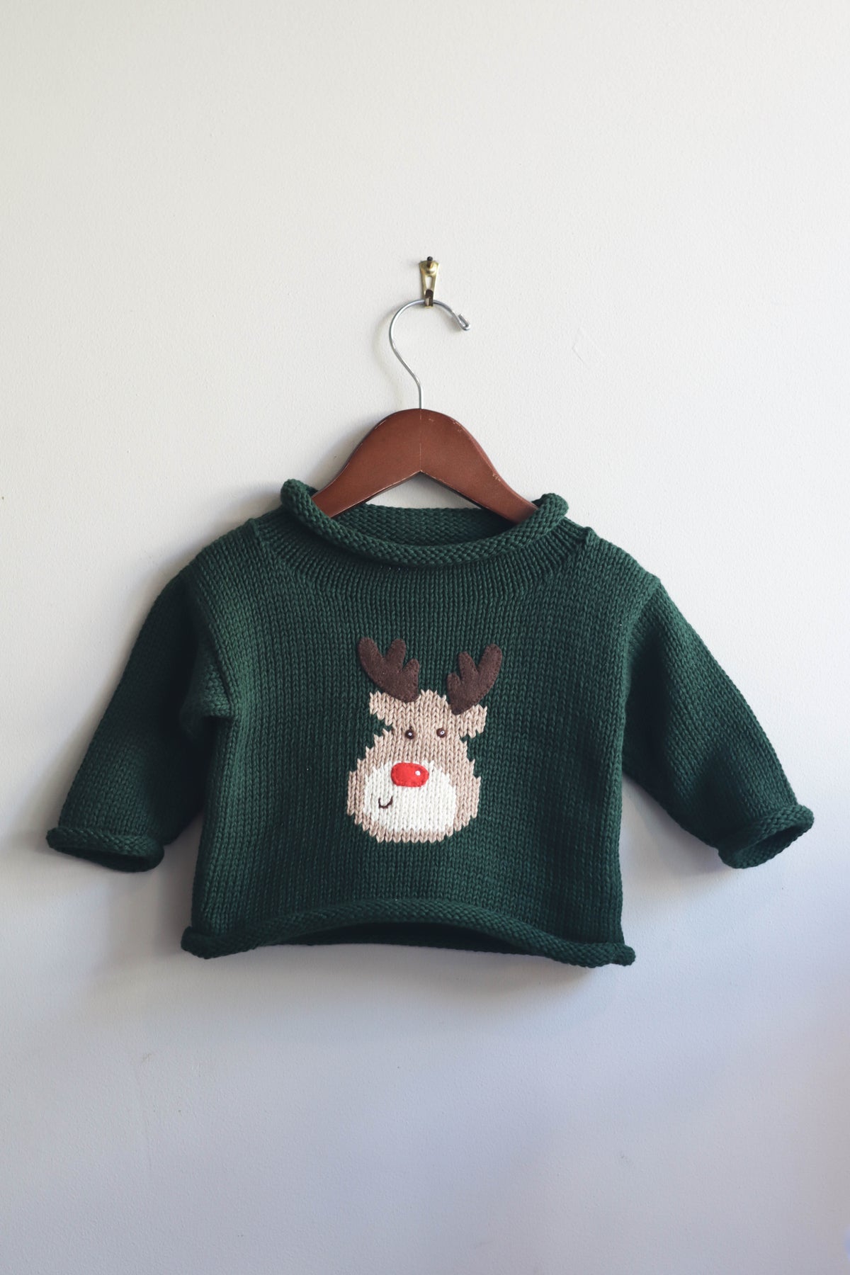 Roll Neck Reindeer Sweater