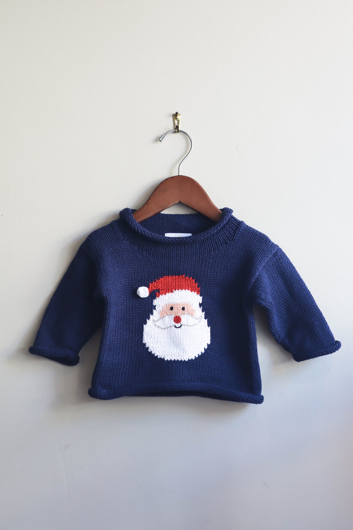 Roll Neck Santa Sweater