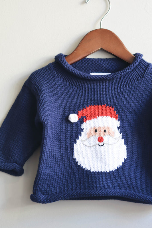 Roll Neck Santa Sweater