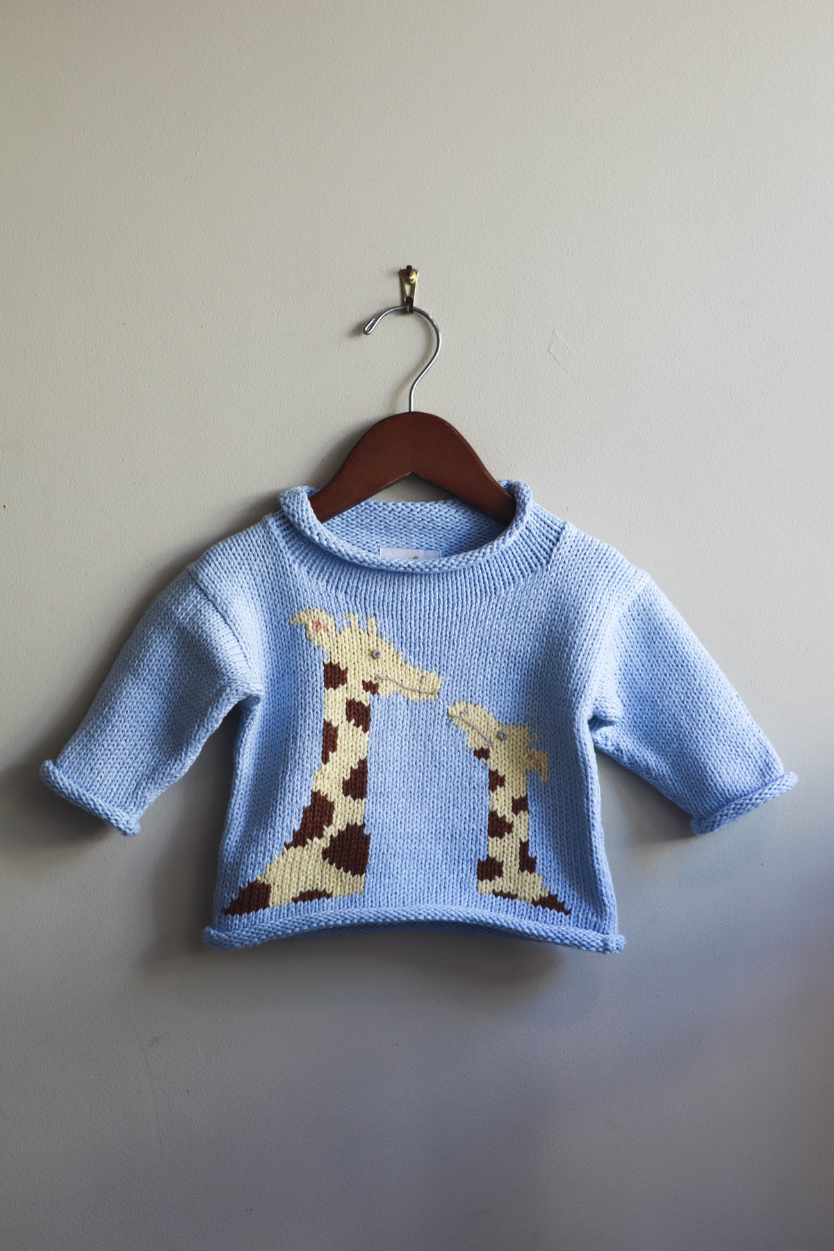 Roll Neck Giraffe Sweater