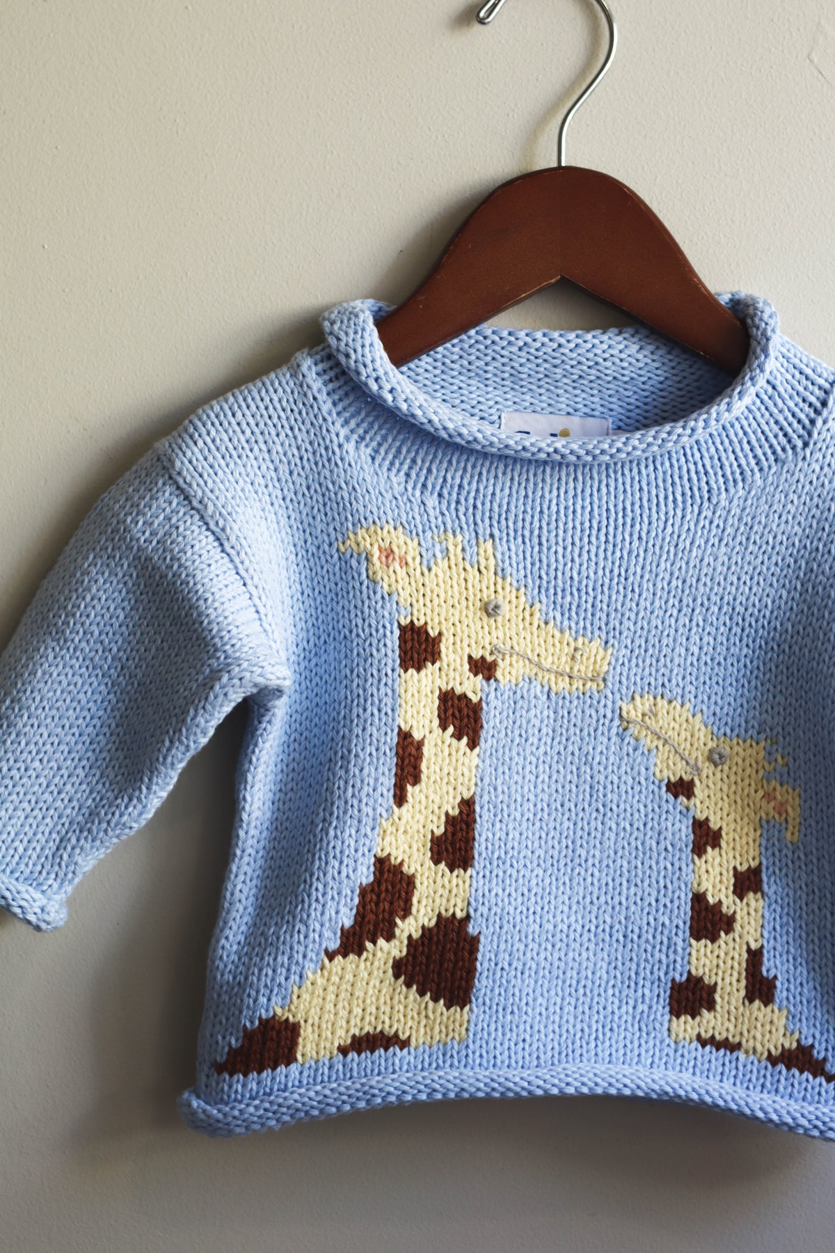 Roll Neck Giraffe Sweater