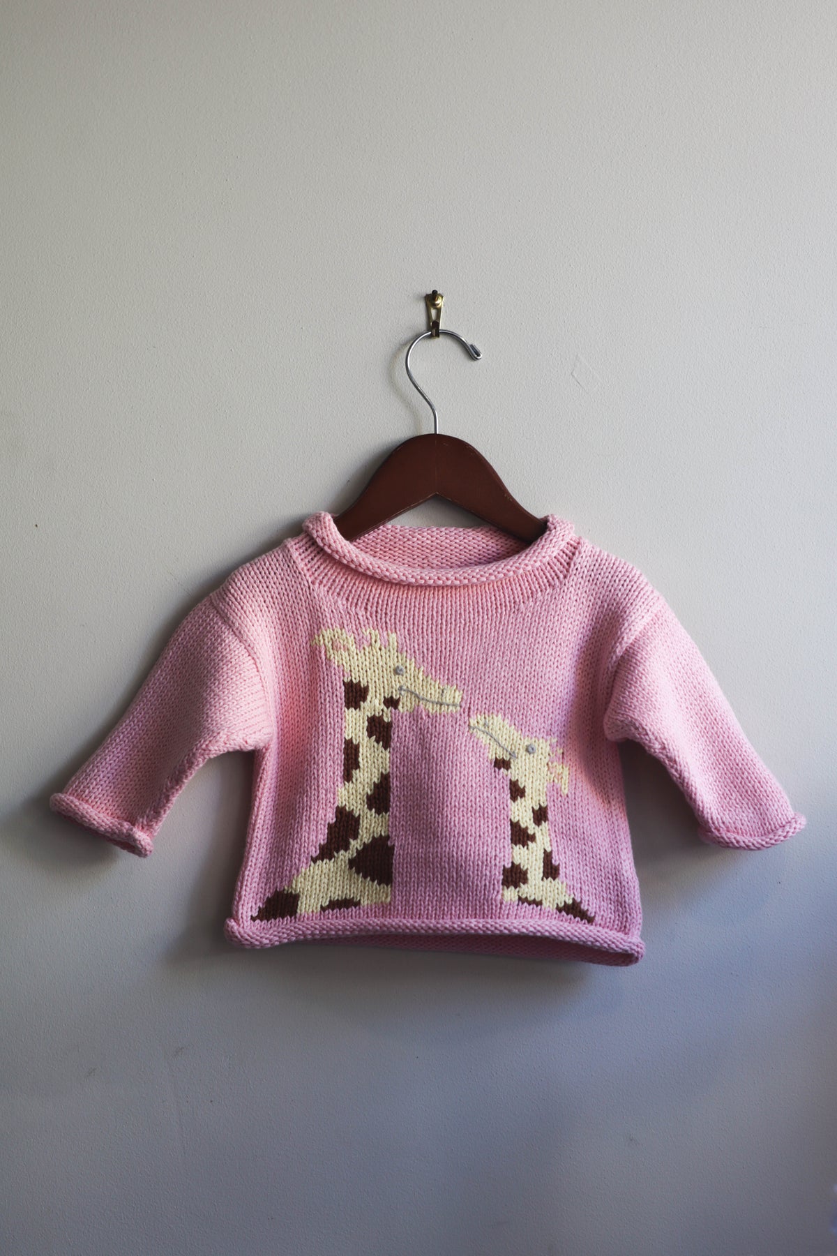 Roll Neck Giraffe Sweater
