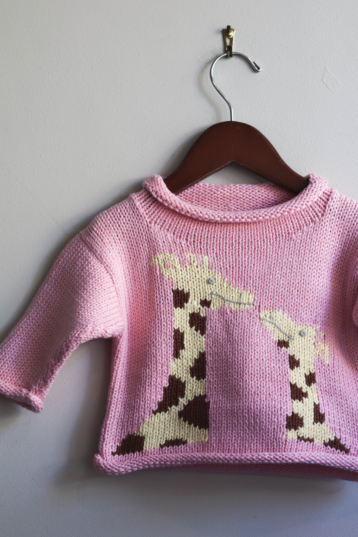 Roll Neck Giraffe Sweater