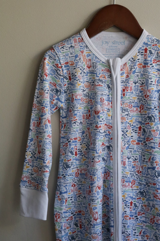 Cape Cod Doodle One Piece Pajama
