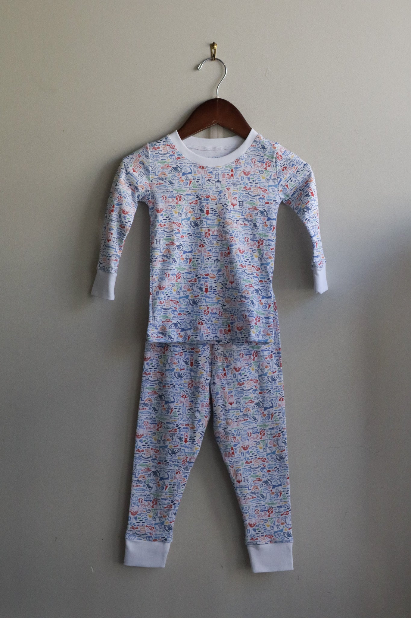 Cape Cod Doodle Two Piece Pajama