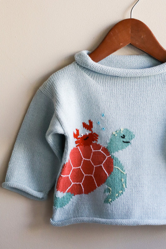 Roll Neck Sea Turtle Sweater