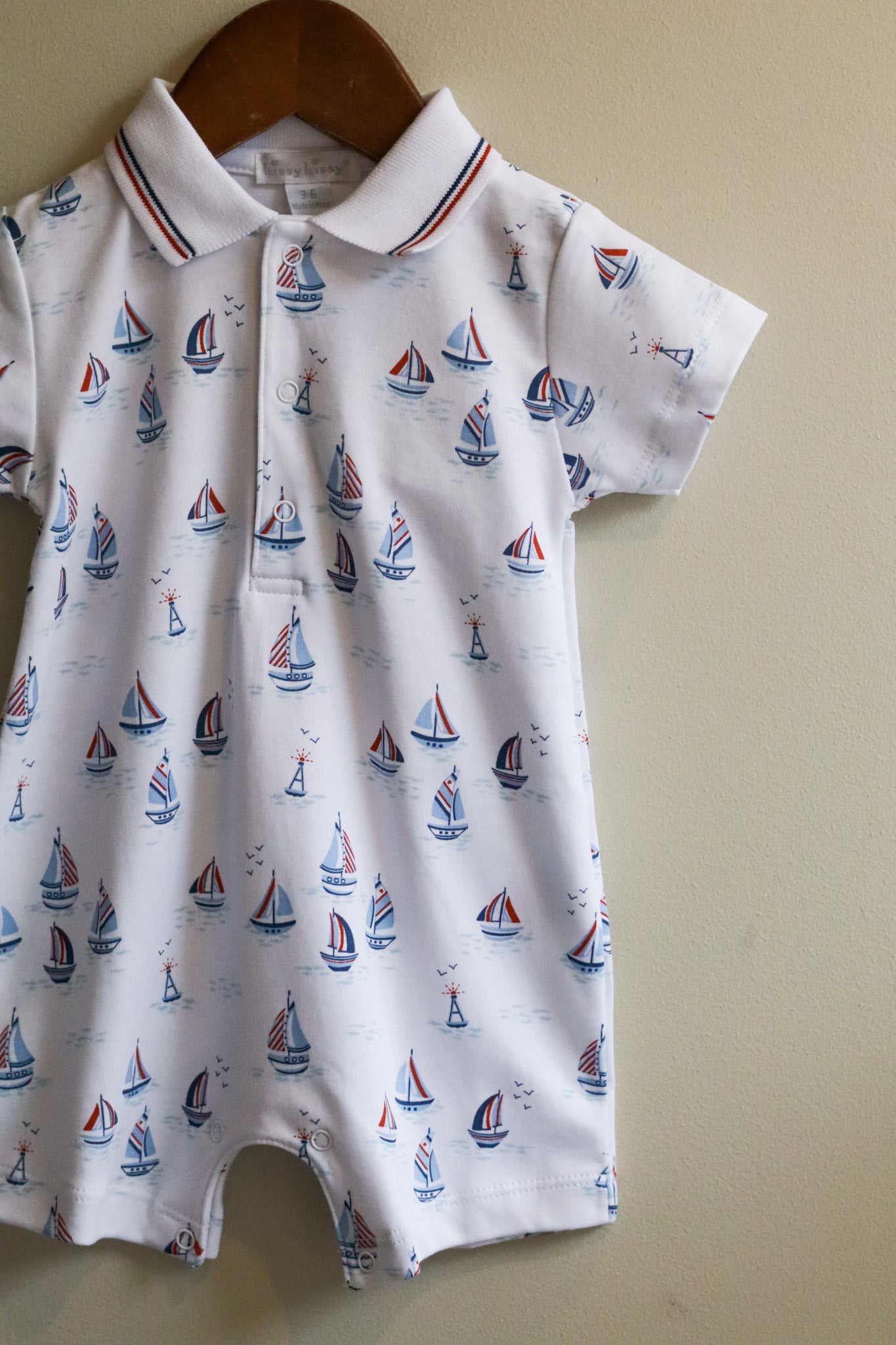 Short Playsuit Red, White, & Blue Regatta