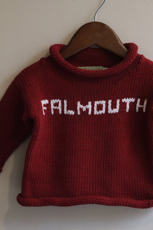 Roll Neck Falmouth Sweater Burgundy