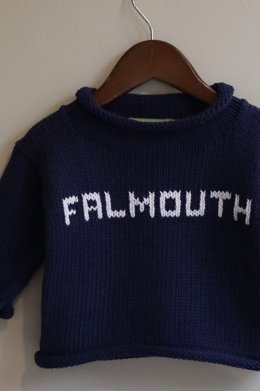 Roll Neck Falmouth Sweater Navy