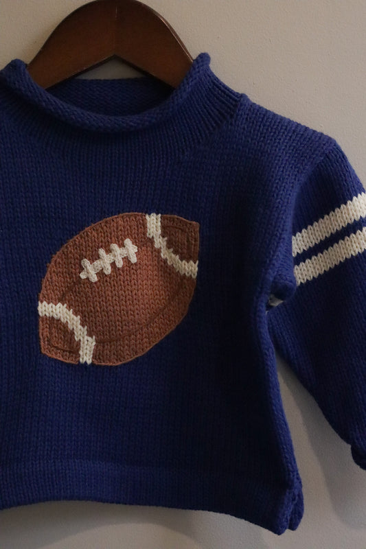 Roll Neck Football Sweater