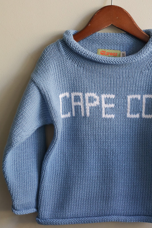 Roll Neck Cape Cod Sweater Chambray