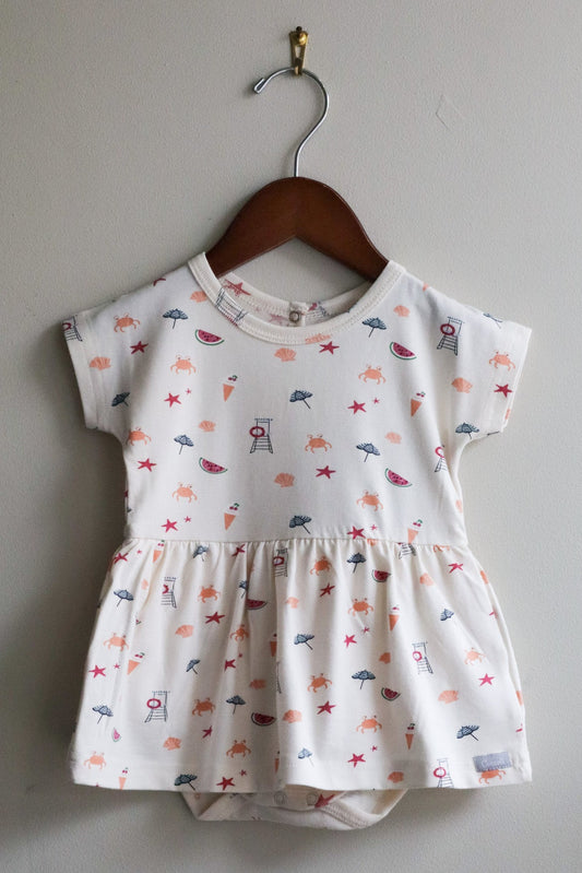 Cotton Modal Romper Beach on Whisper