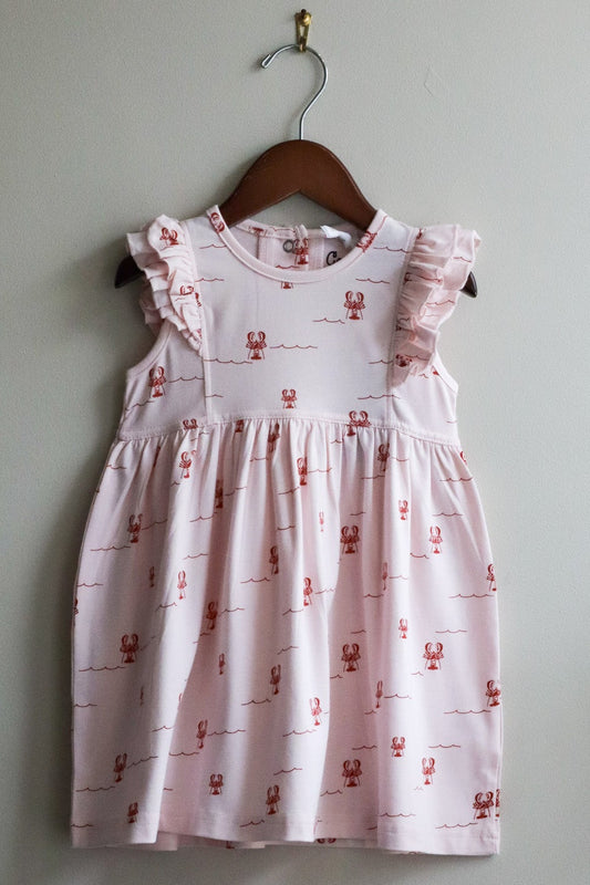 Cotton Modal Dress Lobsters