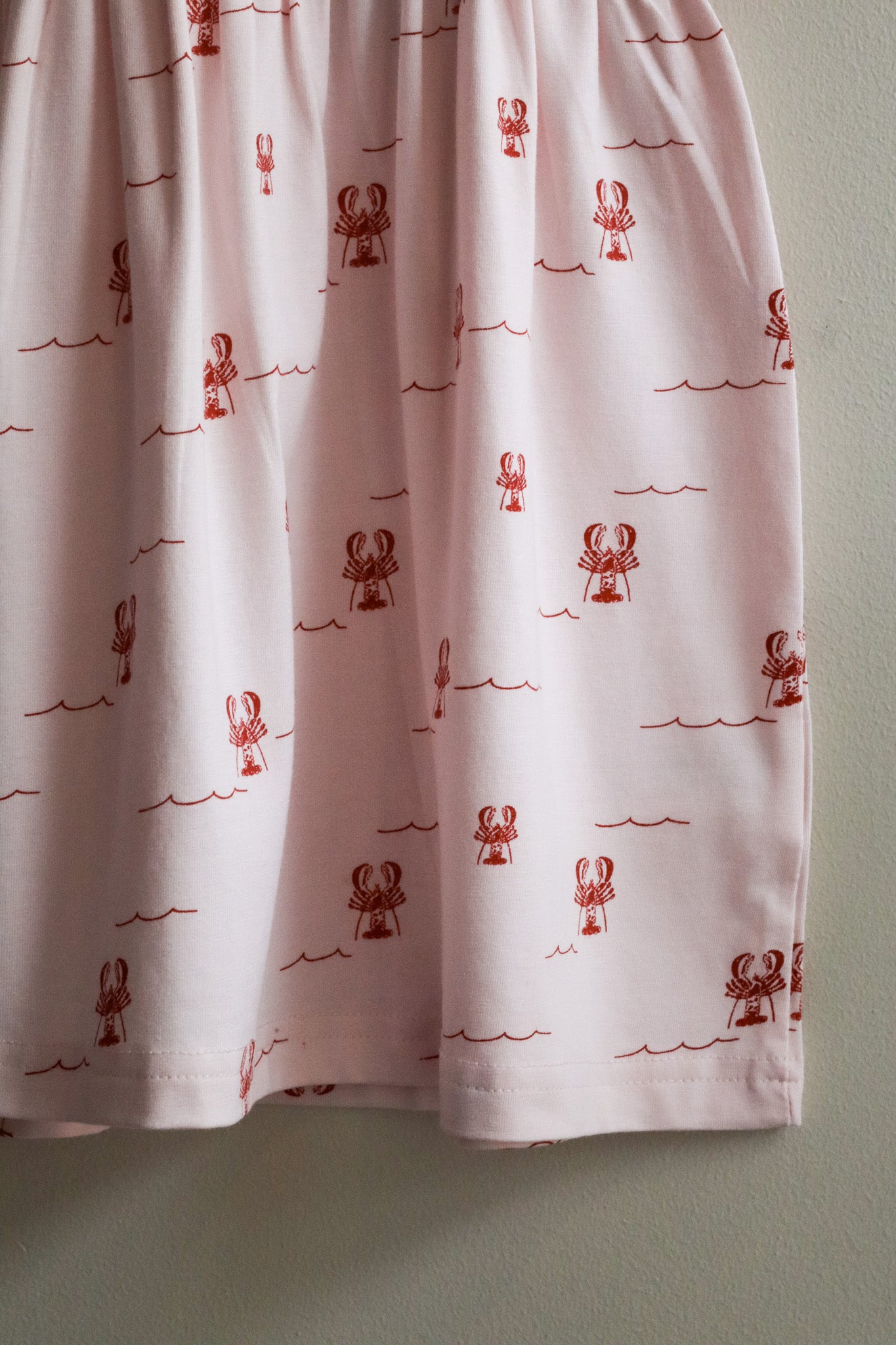 Cotton Modal Dress Lobsters
