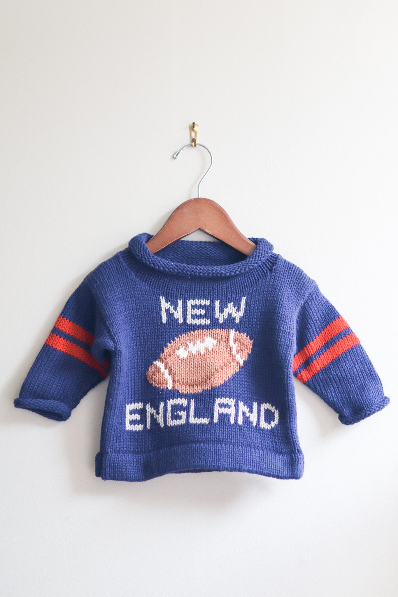 Roll Neck New England Football Sweater